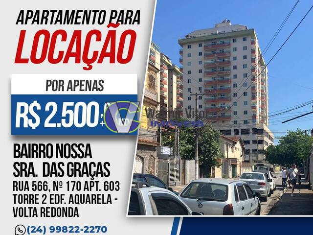 #284 - Apartamento para Locação em Volta Redonda - RJ - 1